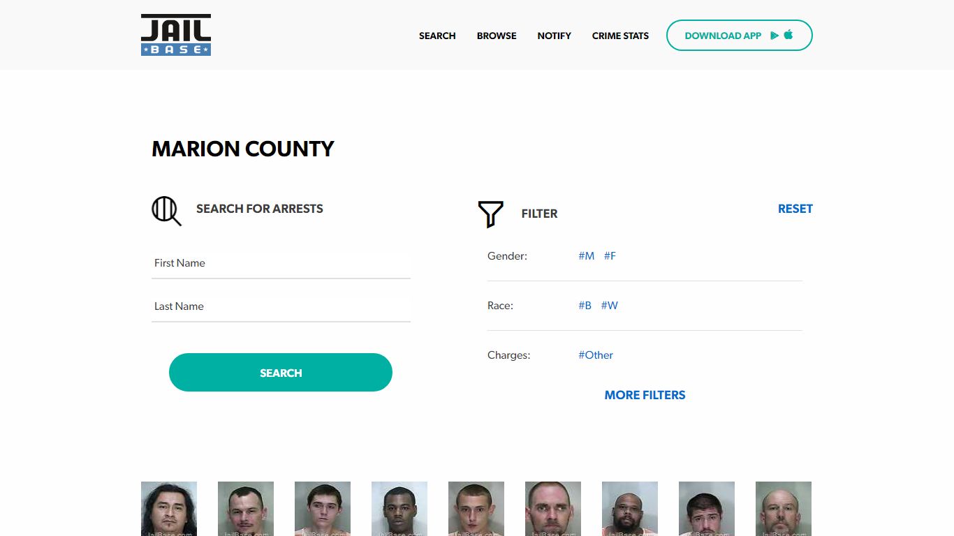 Marion County Jail Inmate Search and Mugshots | JailBase