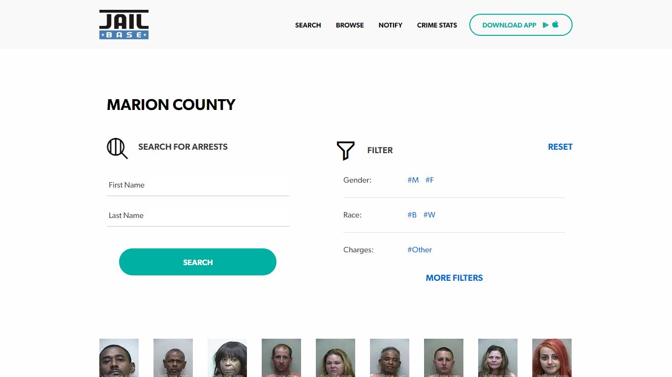 Marion County Jail Inmate Search and Mugshots | JailBase